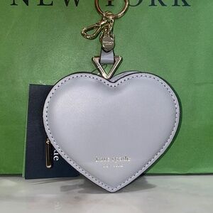 Kate Spade Liv heart coin purse charm
